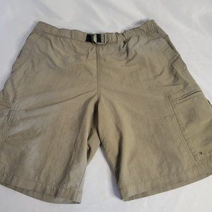 Columbia Gray Men's Hiking Belted Shorts (Size S)